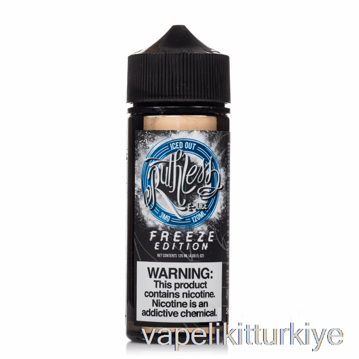 Vape Likit Buzlu - Dondurma Baskısı - Acımasız Buhar - 120ml 3mg